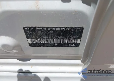 2016 Mitsubishi Lancer Es from USA, damaged, VIN JA32U2FU4GU011507